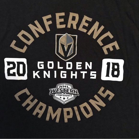 Vegas Golden Knights 2018 Conference Champions Roster Tank Top Size Small Flawed - Picture 2 of 9